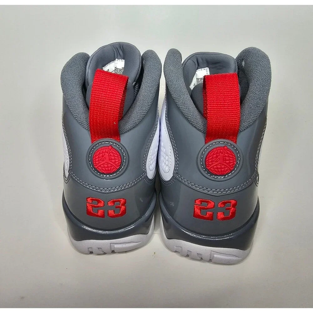 Nike Air Jordan 9 Retro Fire Red Shoes White Sneakers Men's 10 CT8019-162 11.5W